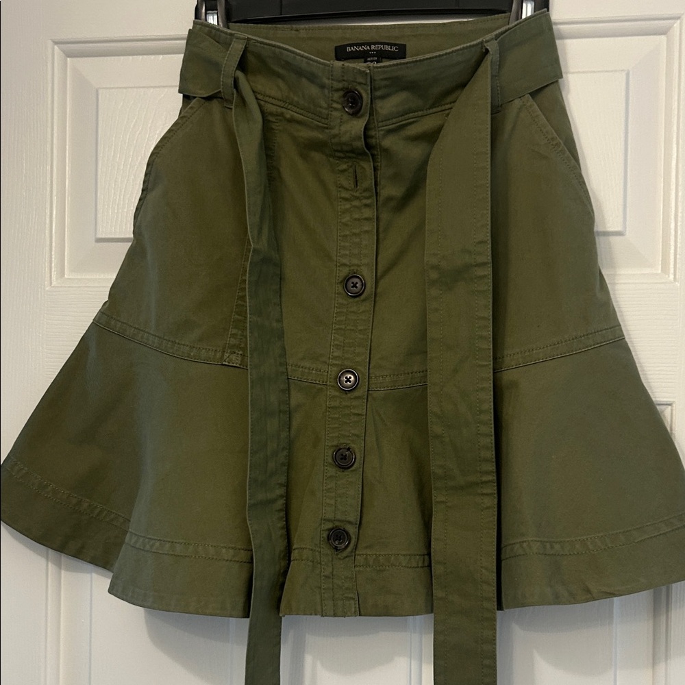 Banana Republic Khaki A-Line Skirt